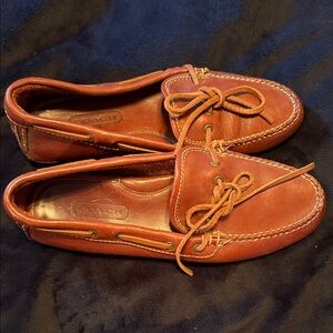 Leather Boat Shoes in Chestnut Brown - Women’s Casual Loafers🍀